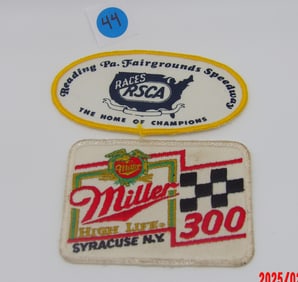 Vintage Racing Patches – Reading Fairgrounds Speedway & Miller High Life 300