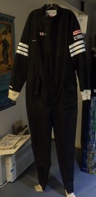 XXL Simpson SFI 3.2A/1 Certified Racing Suit – Black One-Piece Fire-Resistant Driver’s Suit