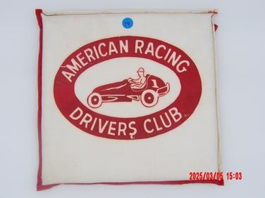 Vintage American Racing Drivers Club Seat Cushion