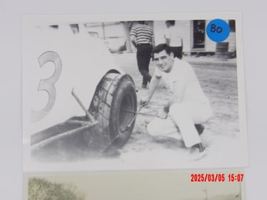 Two Vintage B&W Photos of Jackie McLaughlin