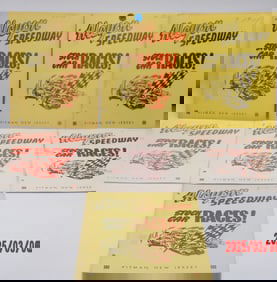 1957 Alcyon Speedway Stock Car Racing Programs