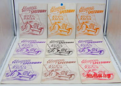 1955 Alcyon Speedway Stock Car Racing Programs