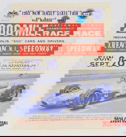 1965 Trenton Speedway 200-Mile Championship Race Program