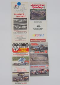 1980s-90s Regional Speedway Racing Schedules & Promo Brochures
