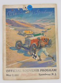 Rare 1927 Atlantic City Speedway Souvenir Program