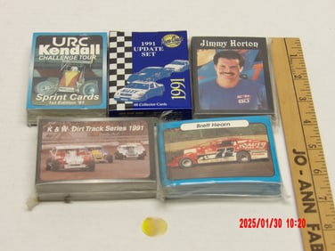 Vintage Dirt Track & Sprint Car Racing Trading Card Collection, URC, K&W, MAXX Race Cards