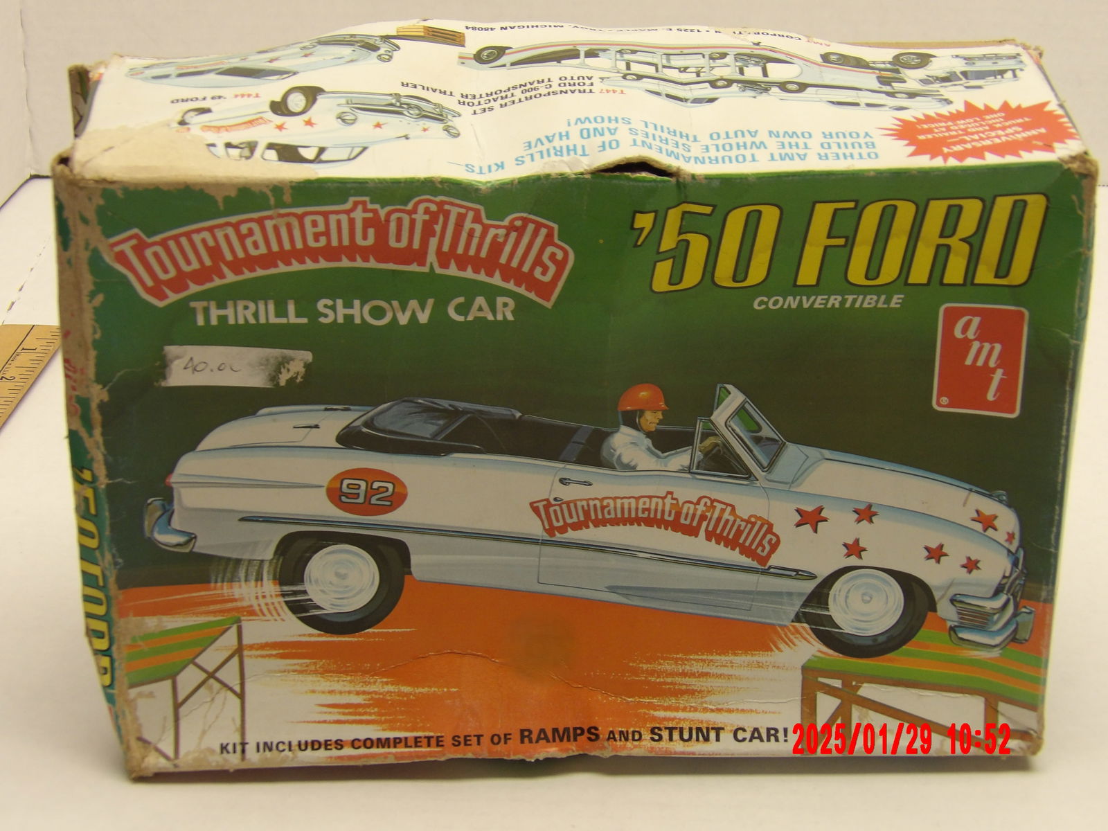 1950 Ford Convertible, Bill Elliott #94 "Mac Tonight” Die-Cast NASCAR Stock Car (1 of 4)