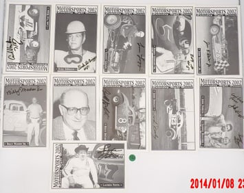 Autographed Motorsports 2002 “Saturday Night Heroes” Card Collection