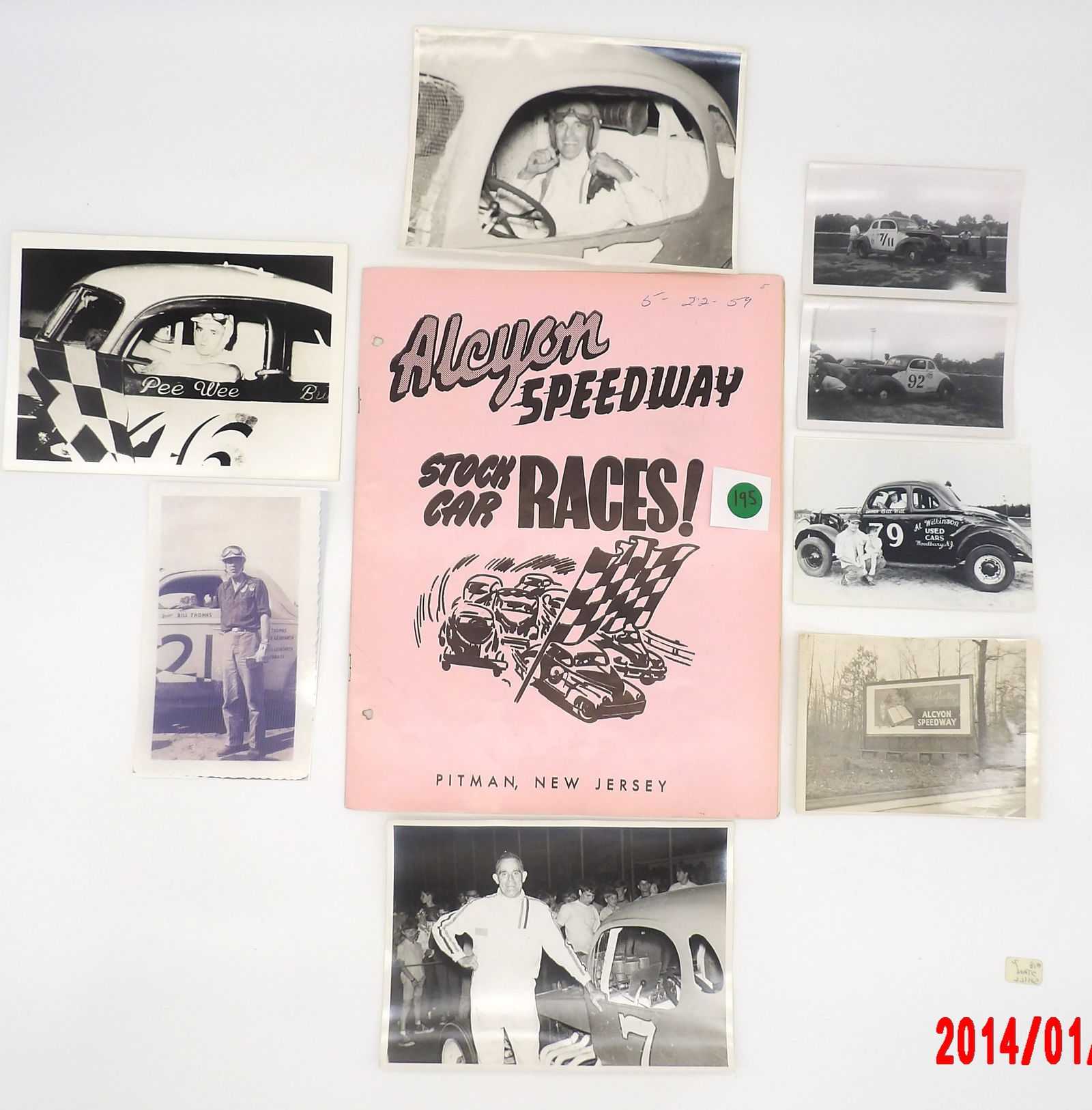 1959 Alcyon Speedway Stock Car Racing Program & Photo Collection (1 of 2)