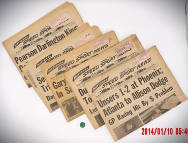 Vintage National Speed Sport News Racing Newspapers – Early 1970s