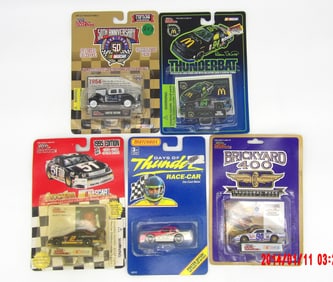 Vintage NASCAR Die-Cast Car Lot – Racing Champions, Matchbox, 50th Anniversary, Days of Thunder