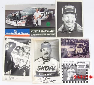Autographed Racing Photos – Skoal Bandit & Dirt Track Drivers