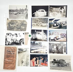 Vintage Stock Car & Open Wheel Racing Photo Collection with 1927 Sunflex Guide