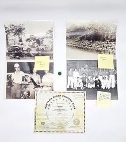 Early Stock Car Photos & Daytona Beach Century Club Certificate