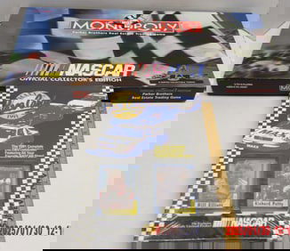 NASCAR Official Collector’s Edition Monopoly Board Game, 1991 MAXX Race Cards, Collection of