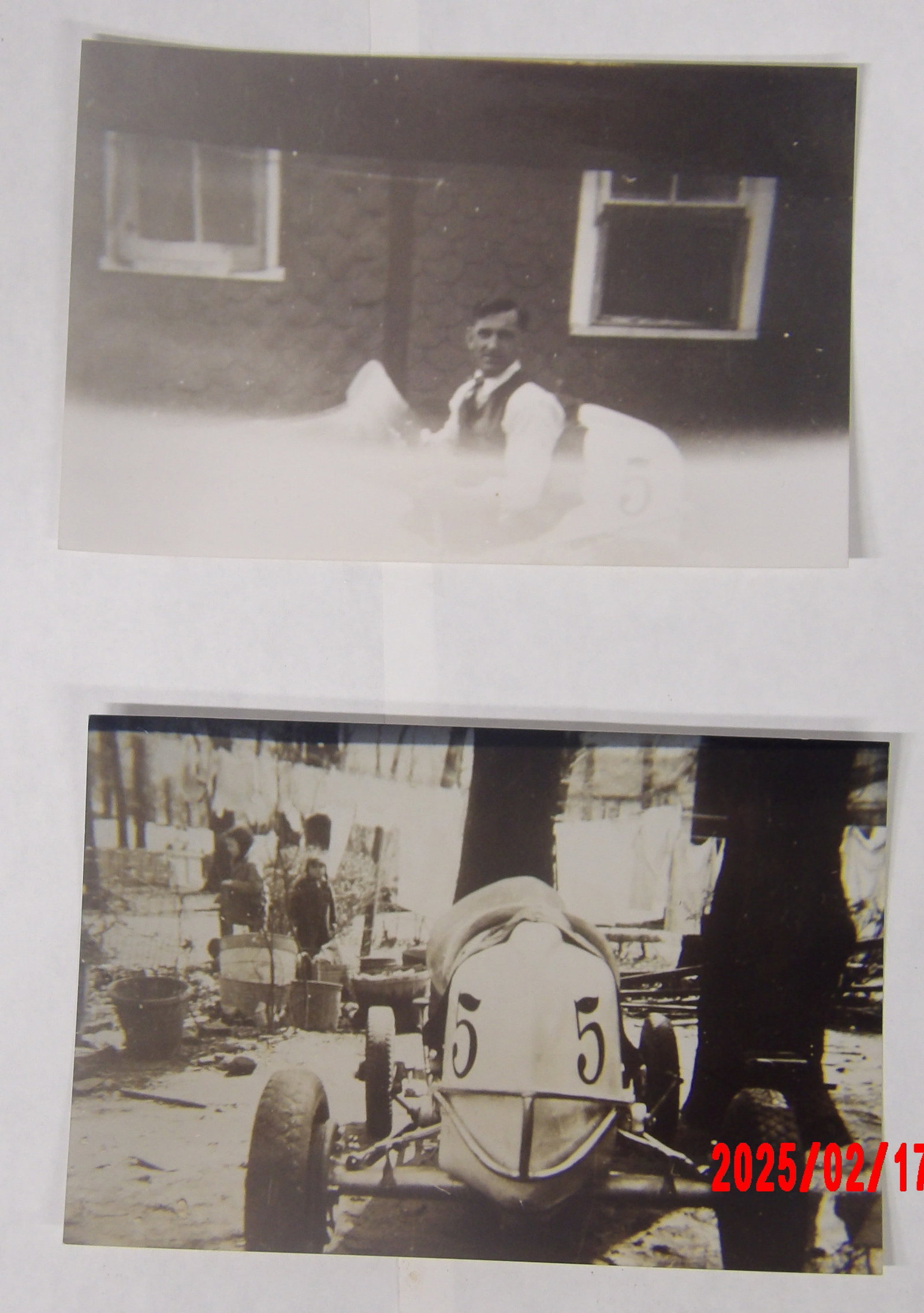COLLECTION OF PHOTOS FEATURING MRS VAILS CAR, NEWS CLIPPING, Vintage Racing Photographs (1 of 6)