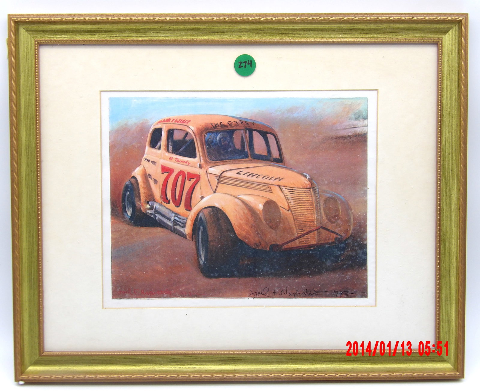 Original Art: #707 Lincoln by Joel F. Naprstek (1973) (1 of 2)