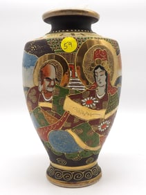 Japanese Satsuma Moriage Vase