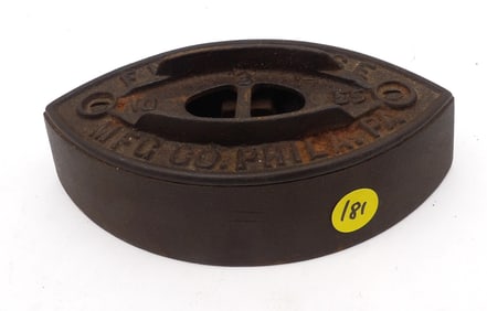 VINTAGE SAD IRON – “ENTERPRISE MFG CO. PHILADELPHIA NO. 55”