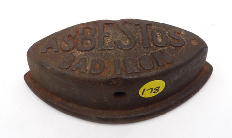 VINTAGE SAD IRON “ASBESTOS”