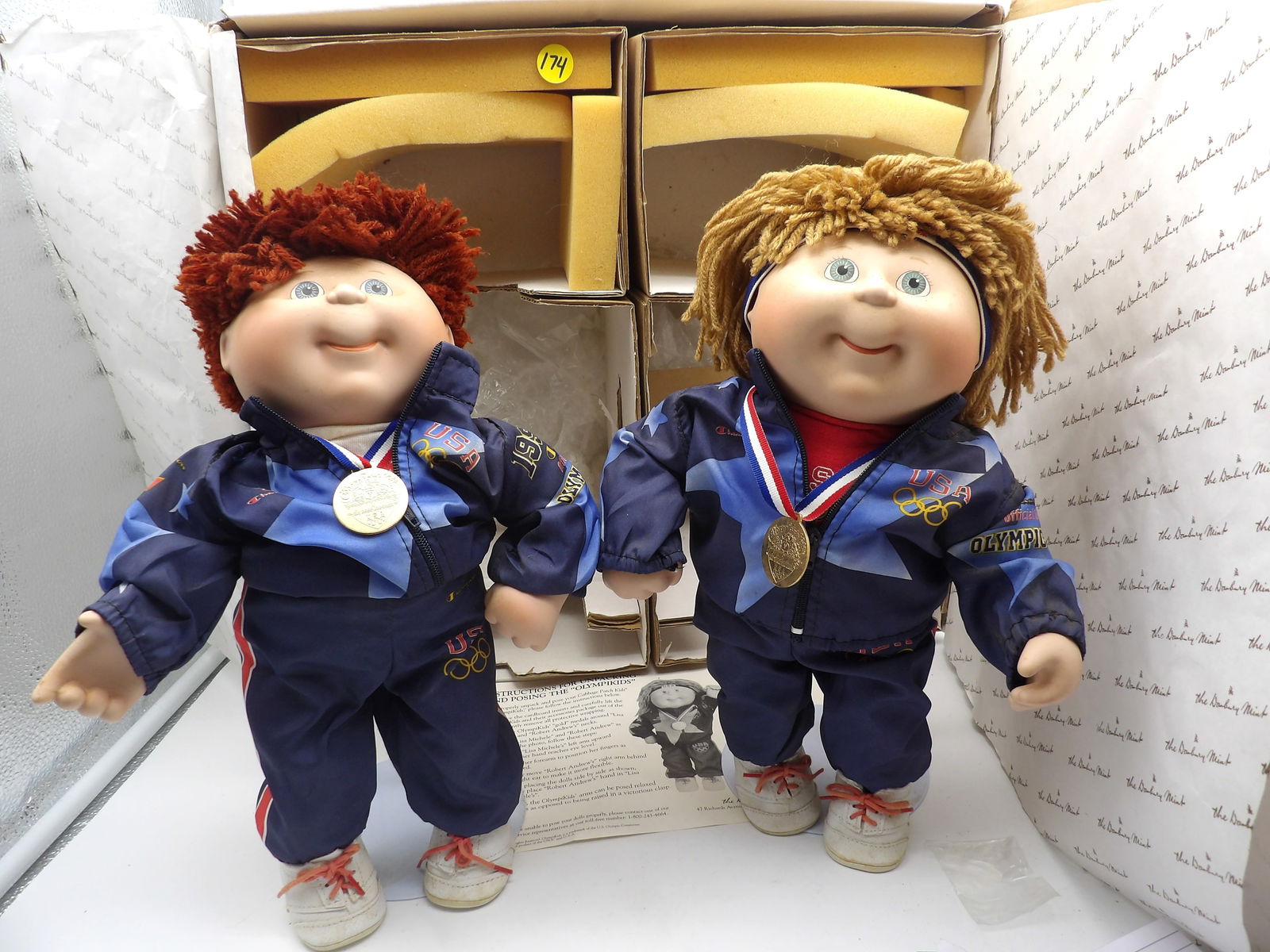 CABBAGE PATCH KIDS ‘OLYMPIKIDS’ 1996 DOLLS (2)  IN BOX (1 of 4)