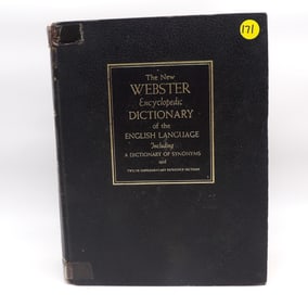 “NEW WEBSTER ENCYCLOPEDIA DICTIONARY OF THE ENGLISH LANGUAGE” VINTAGE BOOK