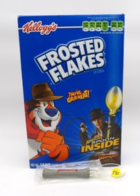 INDIANA JONES FROSTED FLAKES BOX W/ ‘ADVENTURE SPOON’ 2008