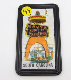 VINTAGE SOUTH OF THE BORDER, SOUTH CAROLINA SOUVENIR SLIDER PUZZLE