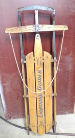 VINTAGE LIGHTNING GUIDER SLED – MID 1900’S