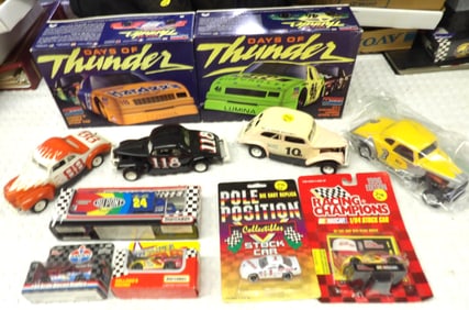 DIE CAST / MODEL CARS (11) – DAYS OF THUNDER, MATCHBOX, POLE POSITION, RACING CHAMPIONS, DAVE