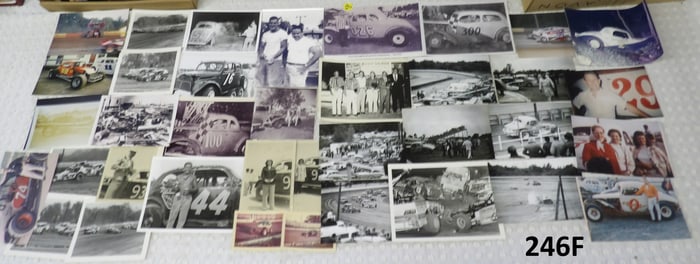 VINTAGE RACING PHOTO LOT (APPROX. 100)