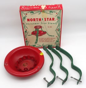 VINTAGE NORTH STAR CHRISTMAS TREE STAND NO. 2000, IN BOX