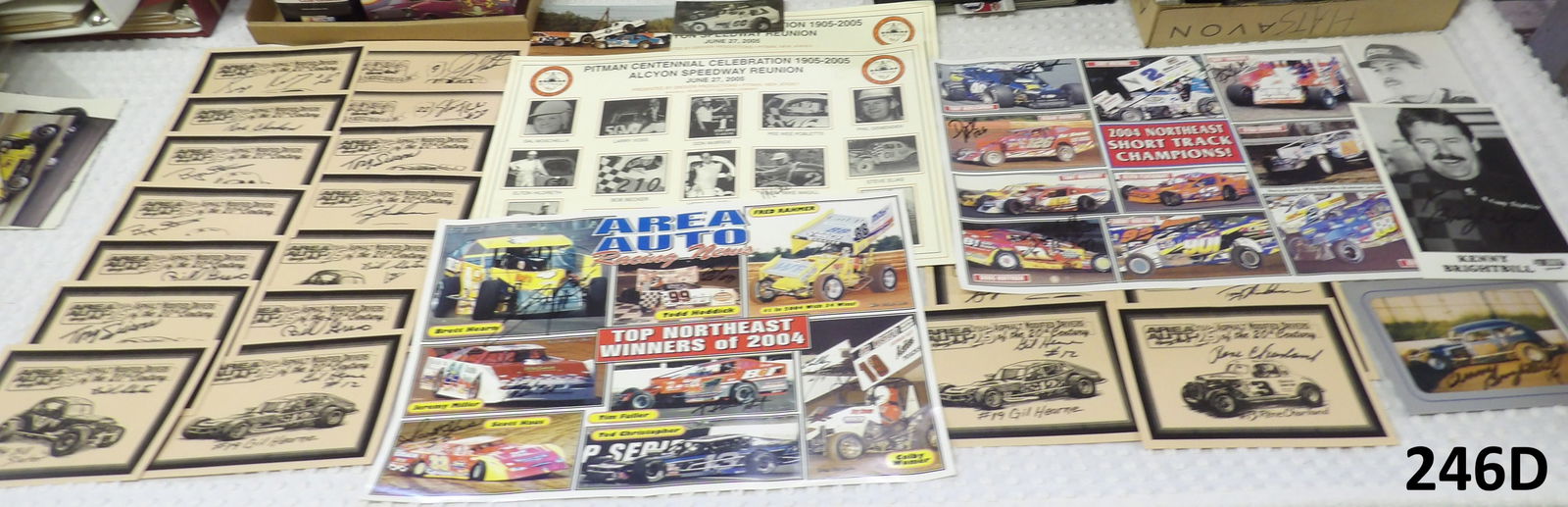 VINTAGE RACING POSTERS, PINS, PHOTOS – MANY AUTOGRAPHED (50+) (1 of 10)