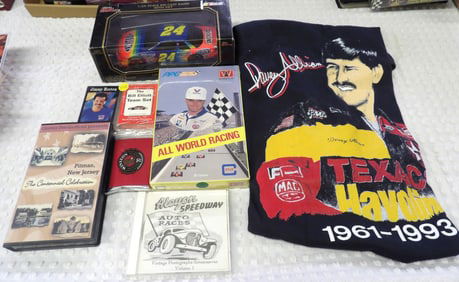 243. RACING SHIRT / CARD / CAR LOT