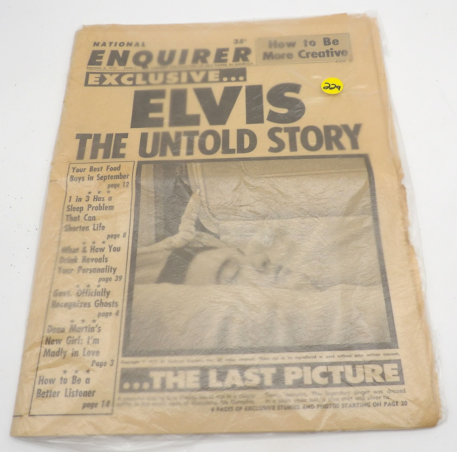 NATIONAL INQUIRER 9/6/77 – “ELVIS: THE UNTOLD STORY” (1 of 2)