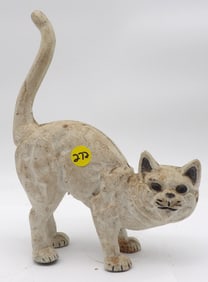 CAST IRON CAT FIGURE