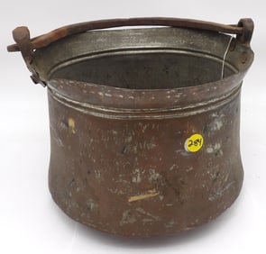 ANTIQUE COPPER CAULDRON