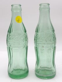 VINTAGE ‘GREEN GLASS’ COCA-COLA BOTTLES (2)