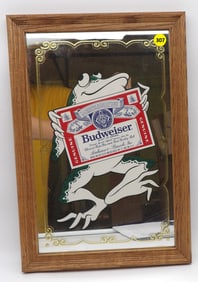 1980s BUDWEISER FROG MIRROR