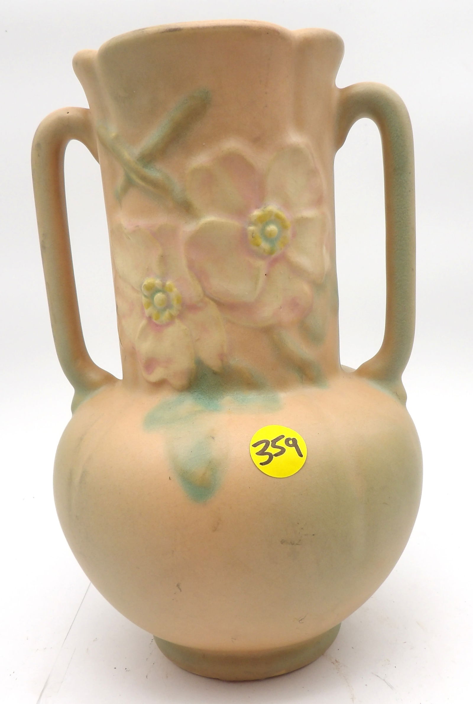 WELLER WILD ROSE VASE (1 of 3)