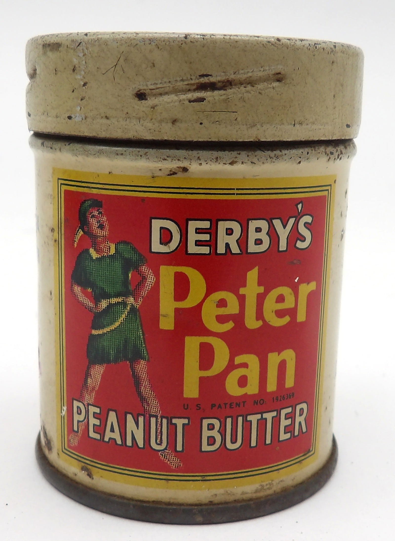 2 PC - WALKER ‘LEEK PRUF’ ICE BAG IN BOX & DERBY’S PETER PAN PEANUT BUTTER TIN (1 of 3)