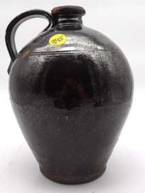 REDWARE GLAZED CROCK JUG
