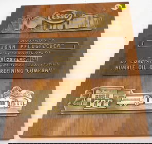 ESSO ‘CORDIAL BUSINESS RELATIONS’ PLAQUE