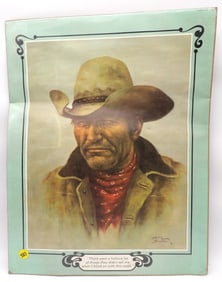BILL HAMPTON COWBOY & INDIAN PRINTS 1974 (2)