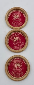 VINTAGE PENNSYLVANIA RAILROAD MILK CAPS