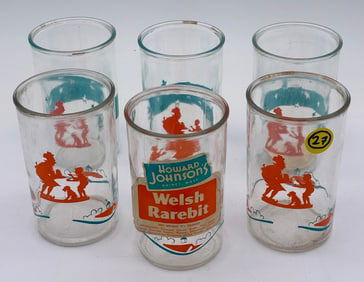 HOWARD JOHNSON’S WELSH RAREBIT SWANKY SWIG GLASSES