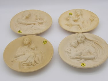 “LIVING MADONNAS” ITALIAN 3D ALABASTER PLATES