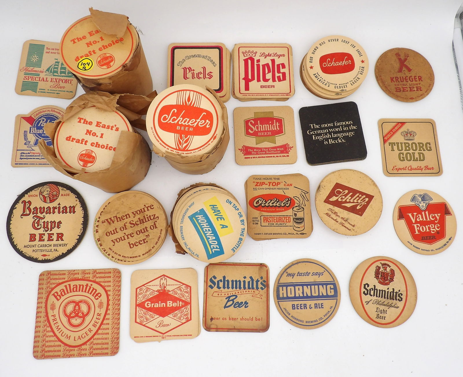 VINTAGE BEER COASTERS (APPROX. 300) (1 of 2)