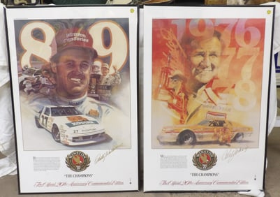 FRAMED ‘WINSTON CUP CHAMPIONS’ POSTERS