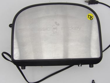 MICKEY MOUSE TOASTER ‘CLASSIC MICKEY’ & VINTAGE PROCTOR-SILEX IRON W/ FABRIC GUIDE